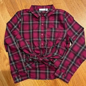 NWT Girls Children’s Place Plaid Button Down